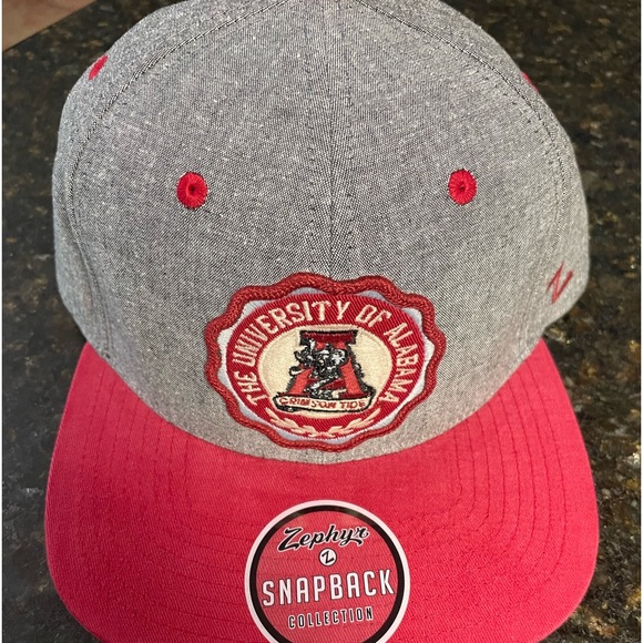 Alabama Crimson Tide Hat Retro Old School Classic Big AL Zephyr Snapback Cap NWT - Picture 1 of 7